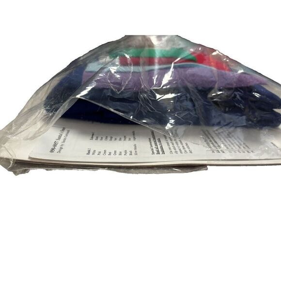 Janlynn Christmas Tree Skirt Kit Blue Round 43" Santa's Snowflake 090-0057 - Picture 6 of 6